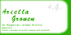 ariella gromen business card